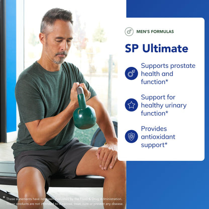 Pure Encapsulations SP Ultimate 180 capsules premium imported bottle for men's urinary health.