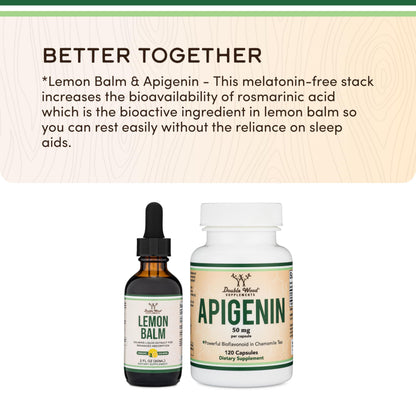 Dropper top assembly of Double Wood supplements calming herbal liquid extract