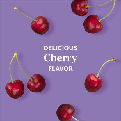 Pectin based drug free sleep gummies in cherry flavor product shot