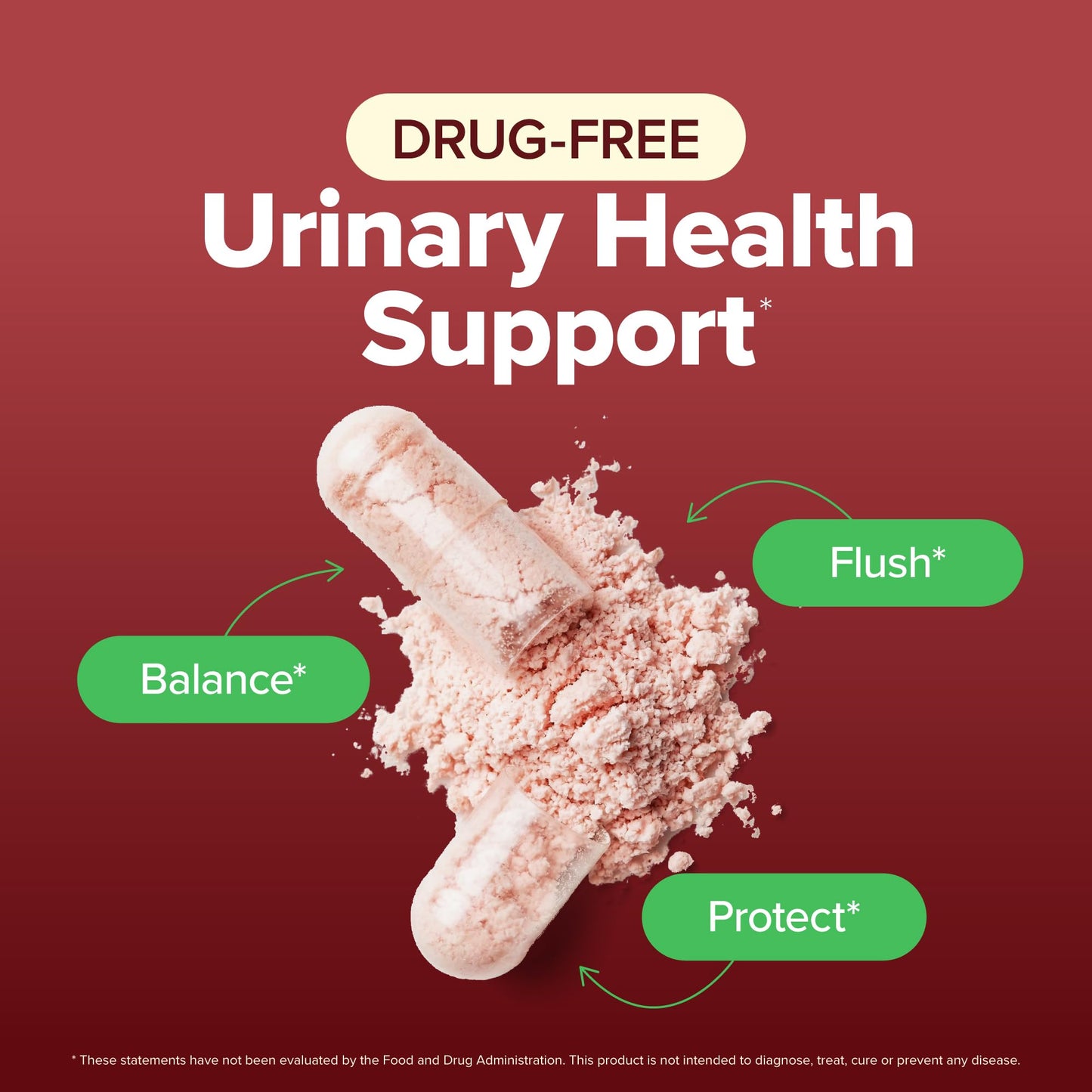 Purely Holistic D-Mannose capsules showing supplement facts and ingredient list