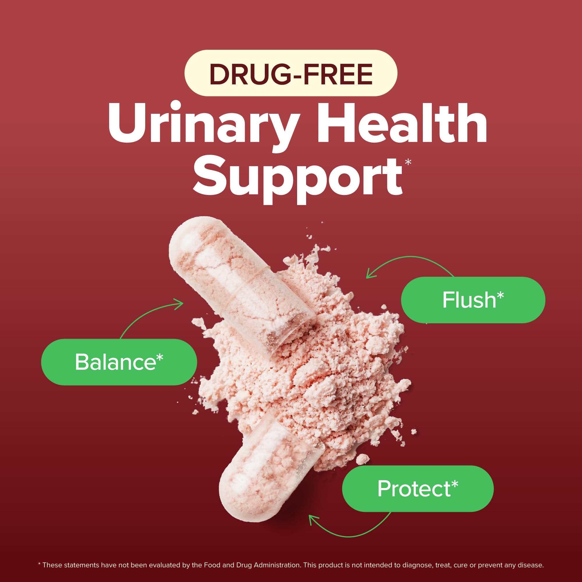 Purely Holistic D-Mannose capsules showing supplement facts and ingredient list