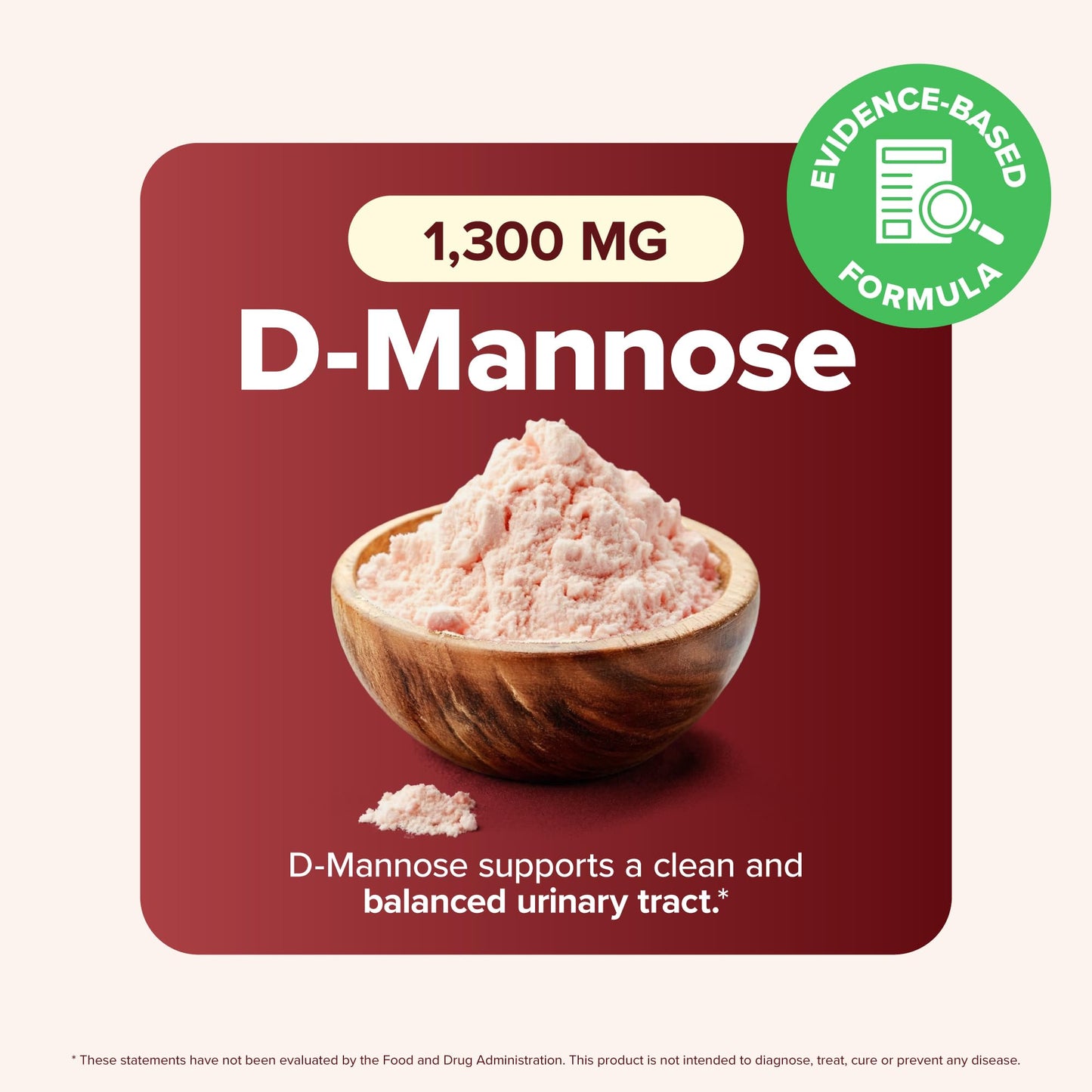 Three in one formula breakdown with D-Mannose, cranberry, and hibiscus extracts