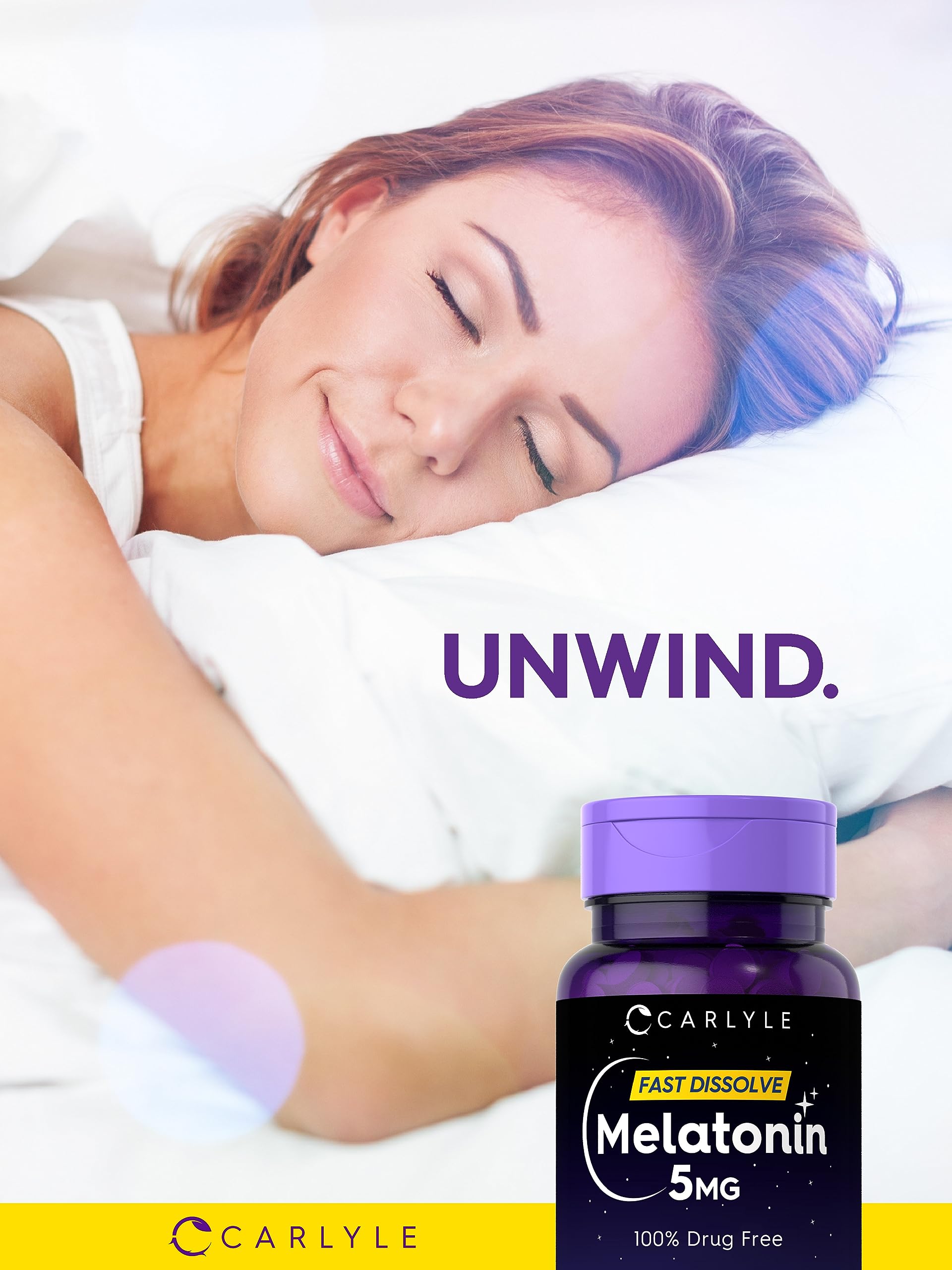 Carlyle Melatonin imported health supplement product dimensions and manufacturing information