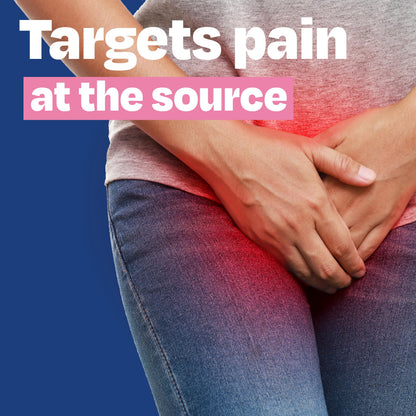 Back panel of Cystex UTI pain relief package featuring complete usage instructions for adults and children over twelve.