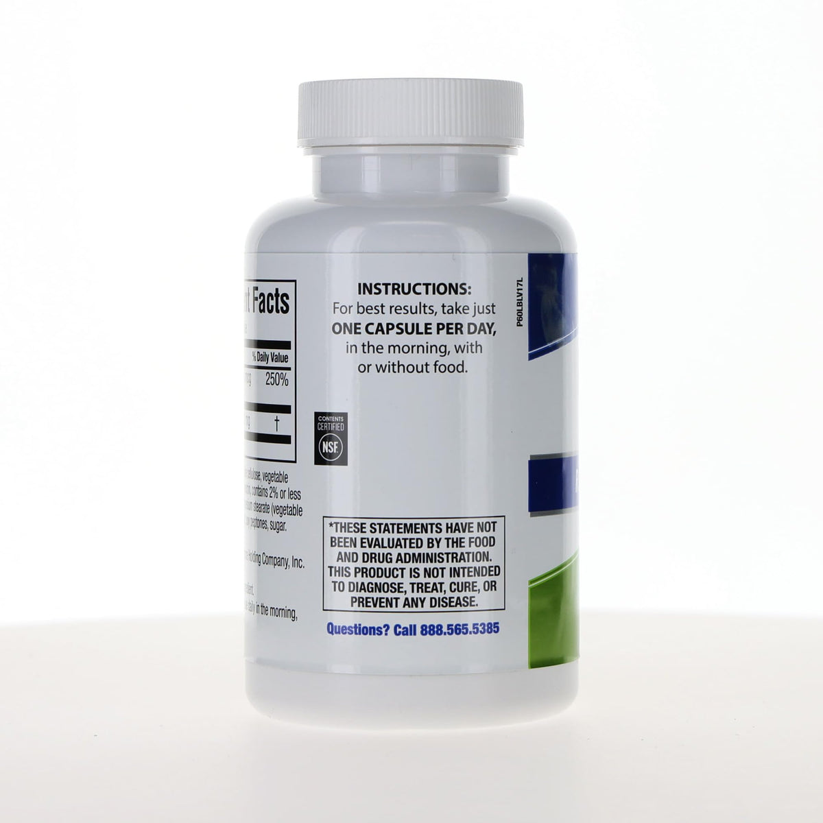 Prevagen regular strength capsules bottle side view