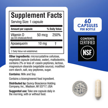 Authentic imported Prevagen brain supplement bottle