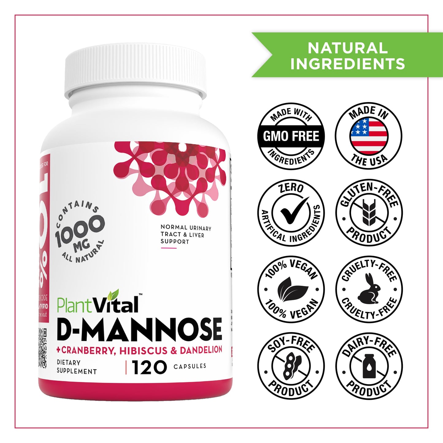 Plantvital dietary supplement for women health and bladder control protection