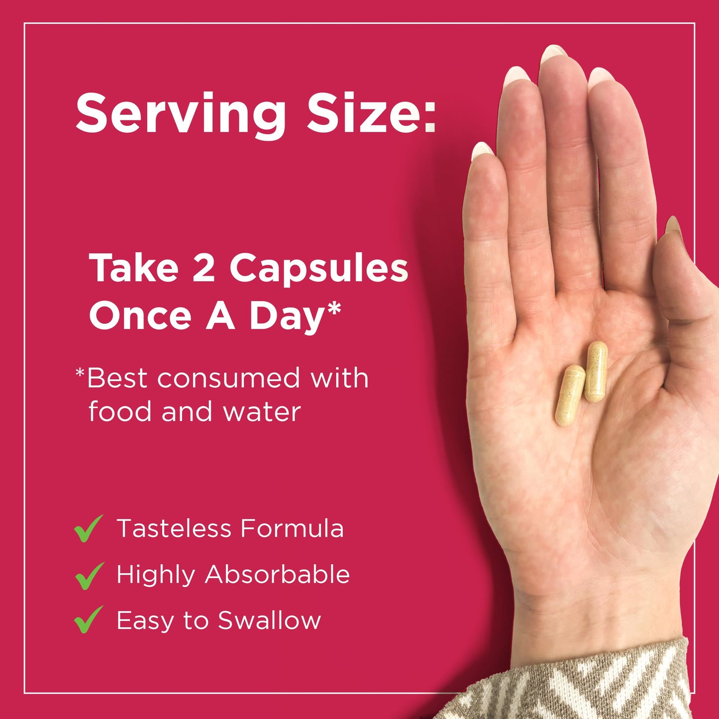 One hundred twenty vegan capsules package showing premium quality seal