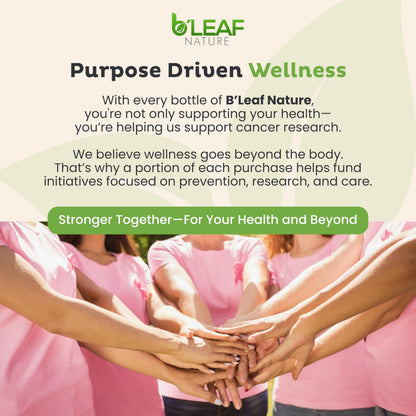 Close up of the authentic imported B'Leaf Nature kidney stone breaker herbal formulation.