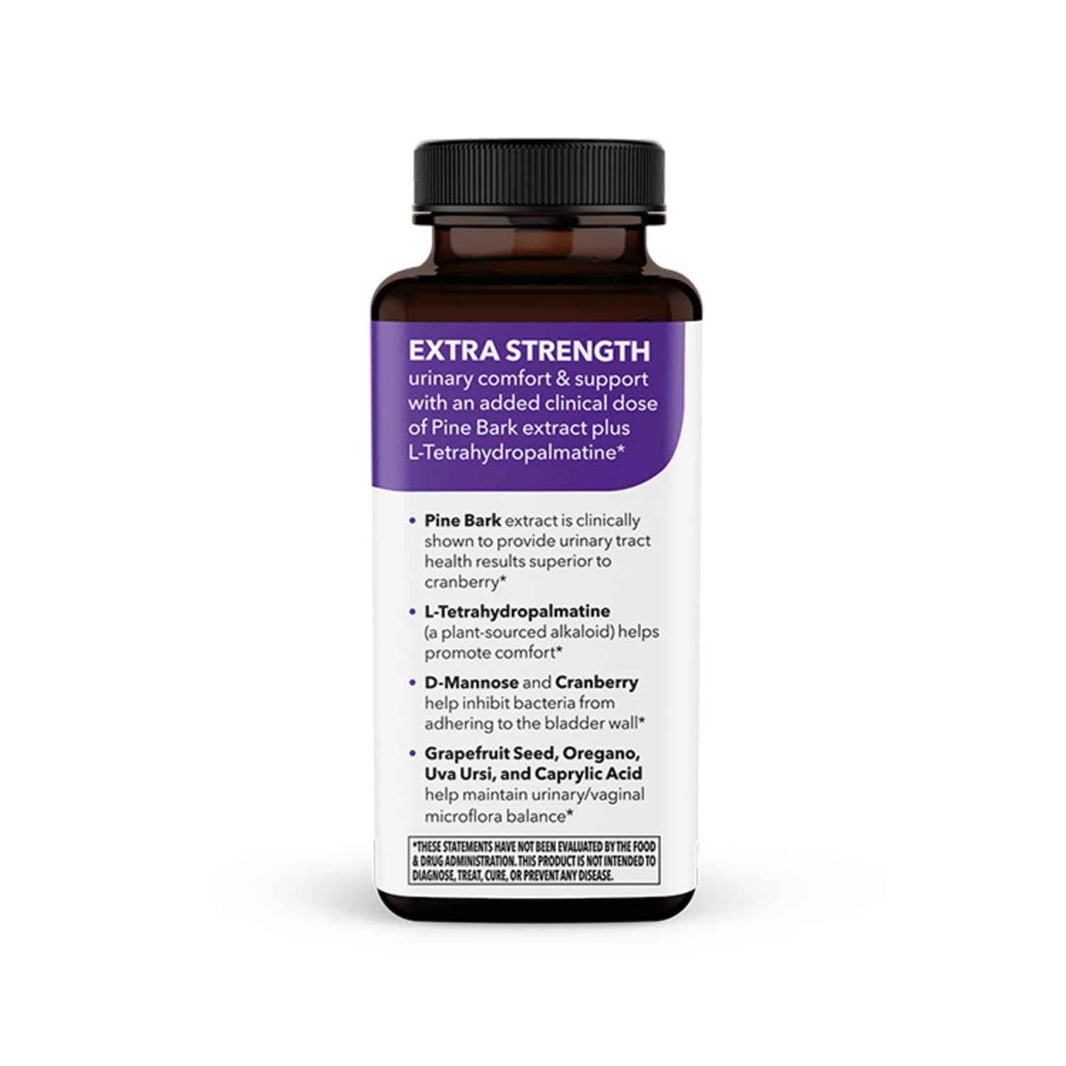 Premium vegetarian capsules of LifeSeasons Urinari-X for bladder function and microflora balance