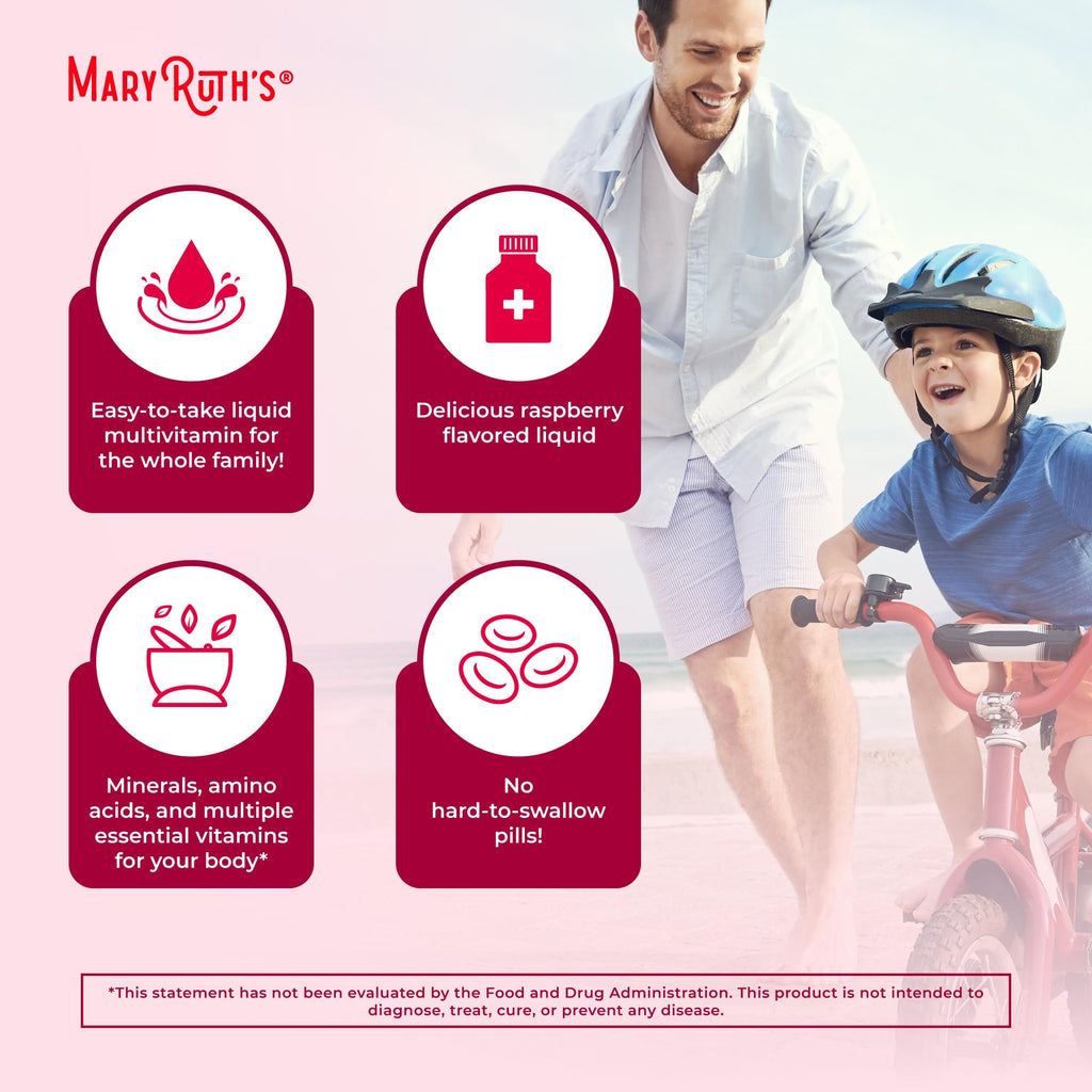 MaryRuth Organics Liquid Morning Multivitamin dietary attributes certification symbols