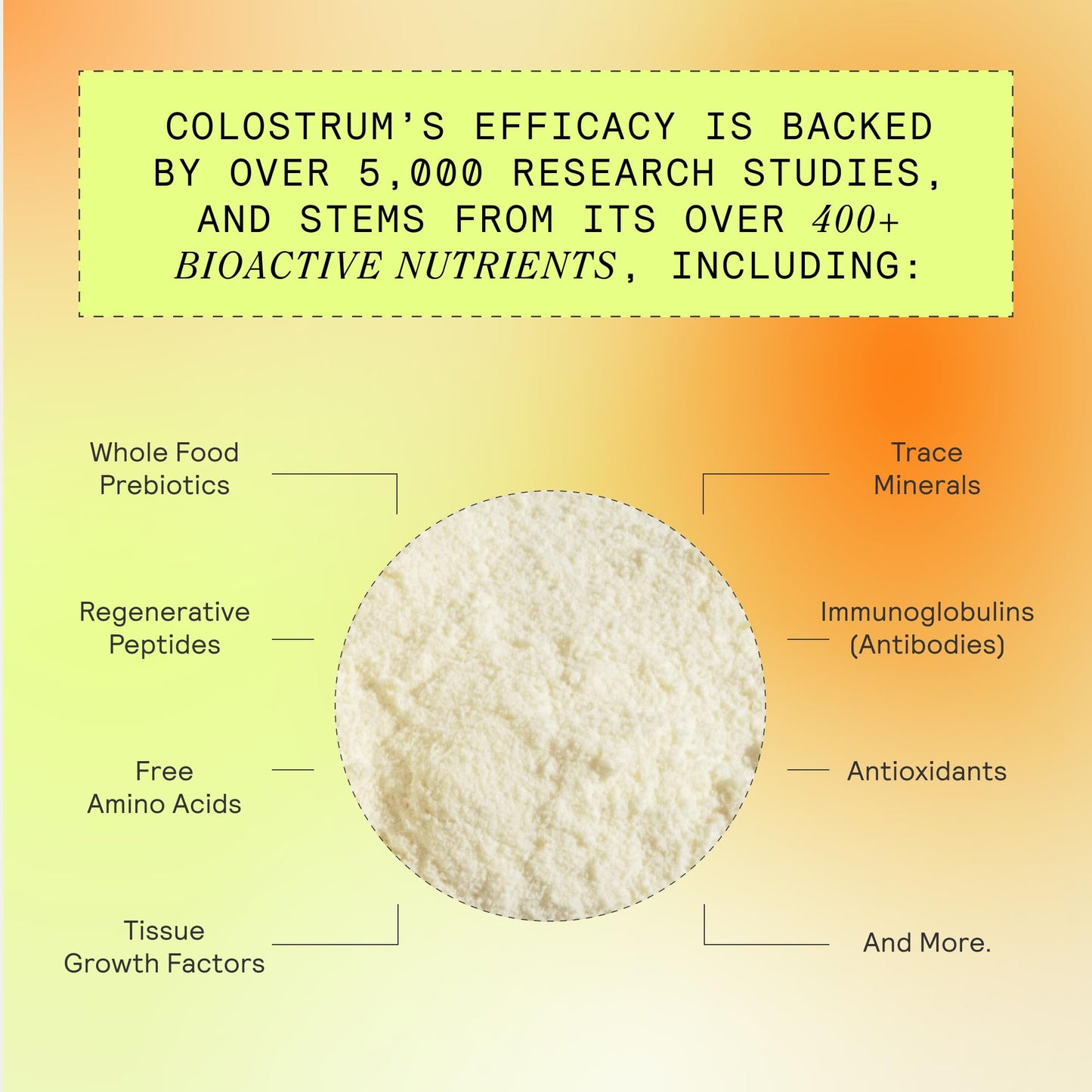Authentic USA imported Armra Colostrum powder box