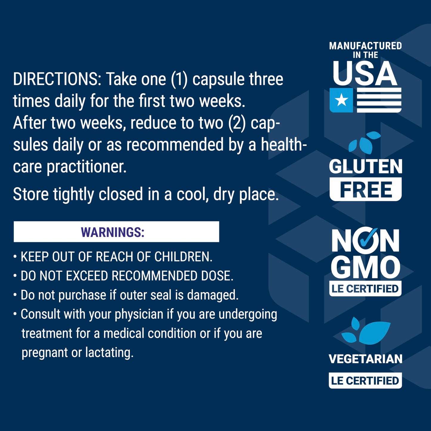 Life Extension non-GMO pumpkin seed extract capsules packaging