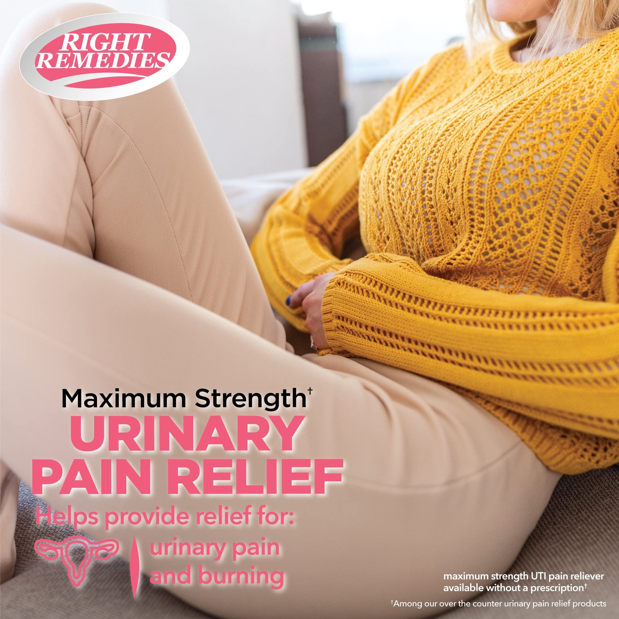 Right Remedies OTC urinary tract pain management tablets supplement facts overview