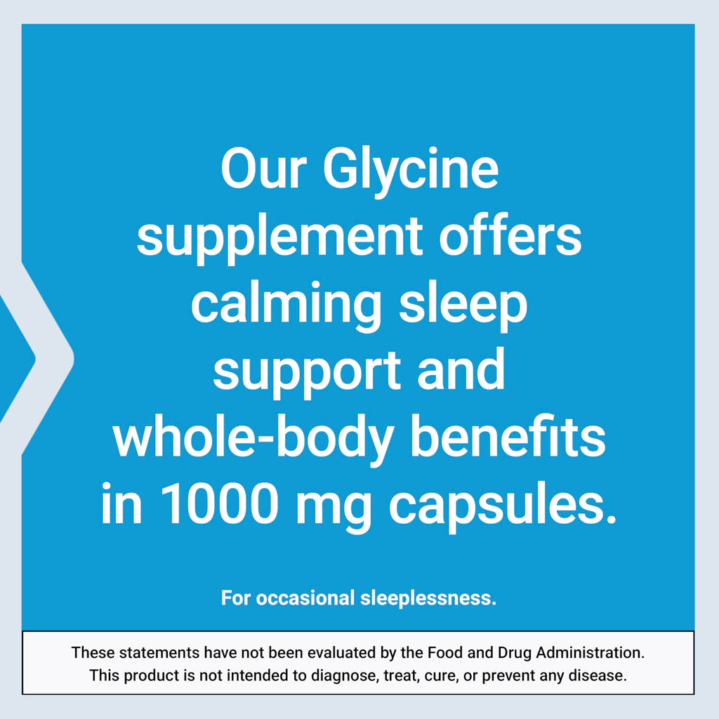 Life Extension Glycine supplement packaging layout
