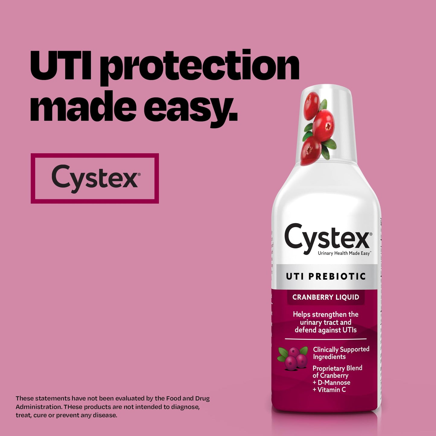Cystex imported USA urinary health supplement bottles side by side layout