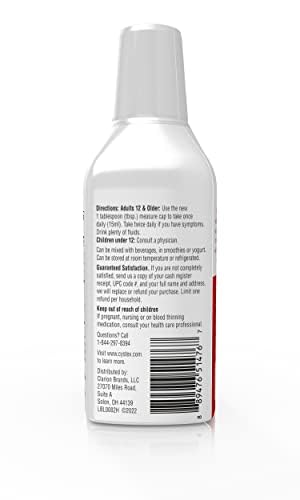Cystex gluten free cranberry prebiotic liquid lifestyle image on kitchen counter