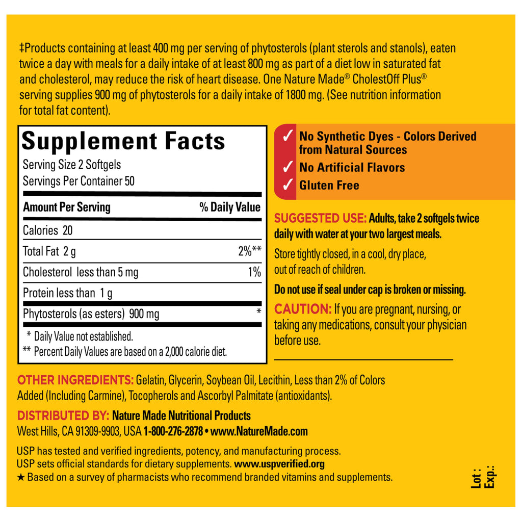Nature Made CholestOff Plus bottle in lifestyle setting