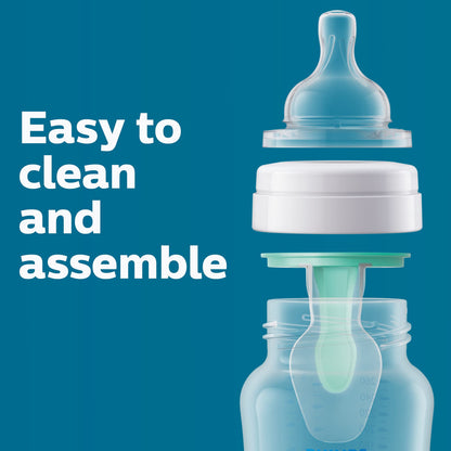 Lifestyle shot of Philips Avent Anti-Colic bottle set for infants