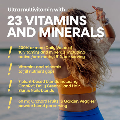 Nature's Way Alive Women's Ultra side view showing supplement facts