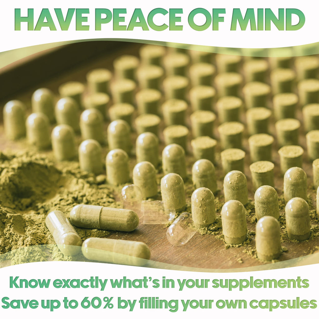 XPRS Nutra DIY supplement filling capsules size comparison