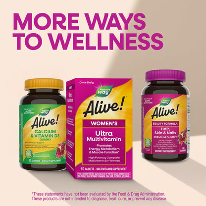 Nature's Way Alive Women's Ultra Multivitamin isolated on white background