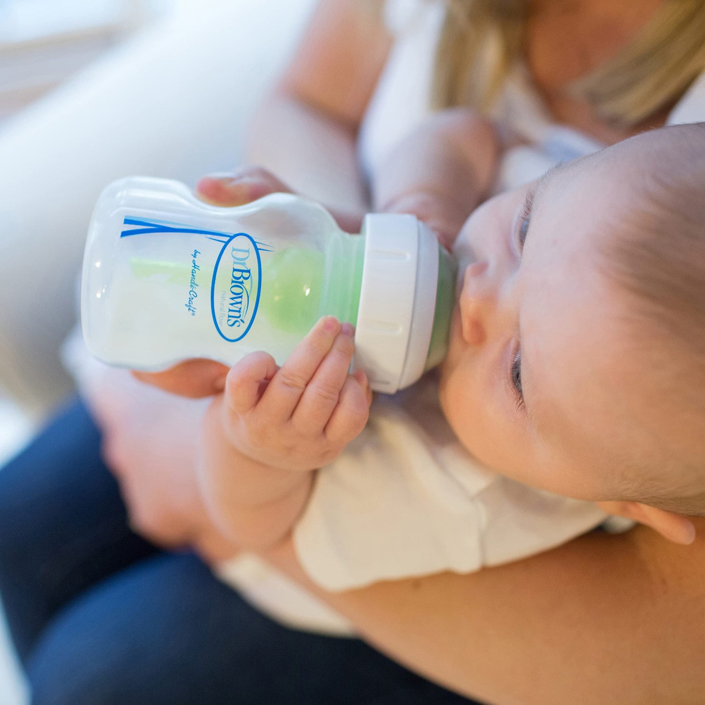 Detailed view of the BPA-free wide neck bottle base