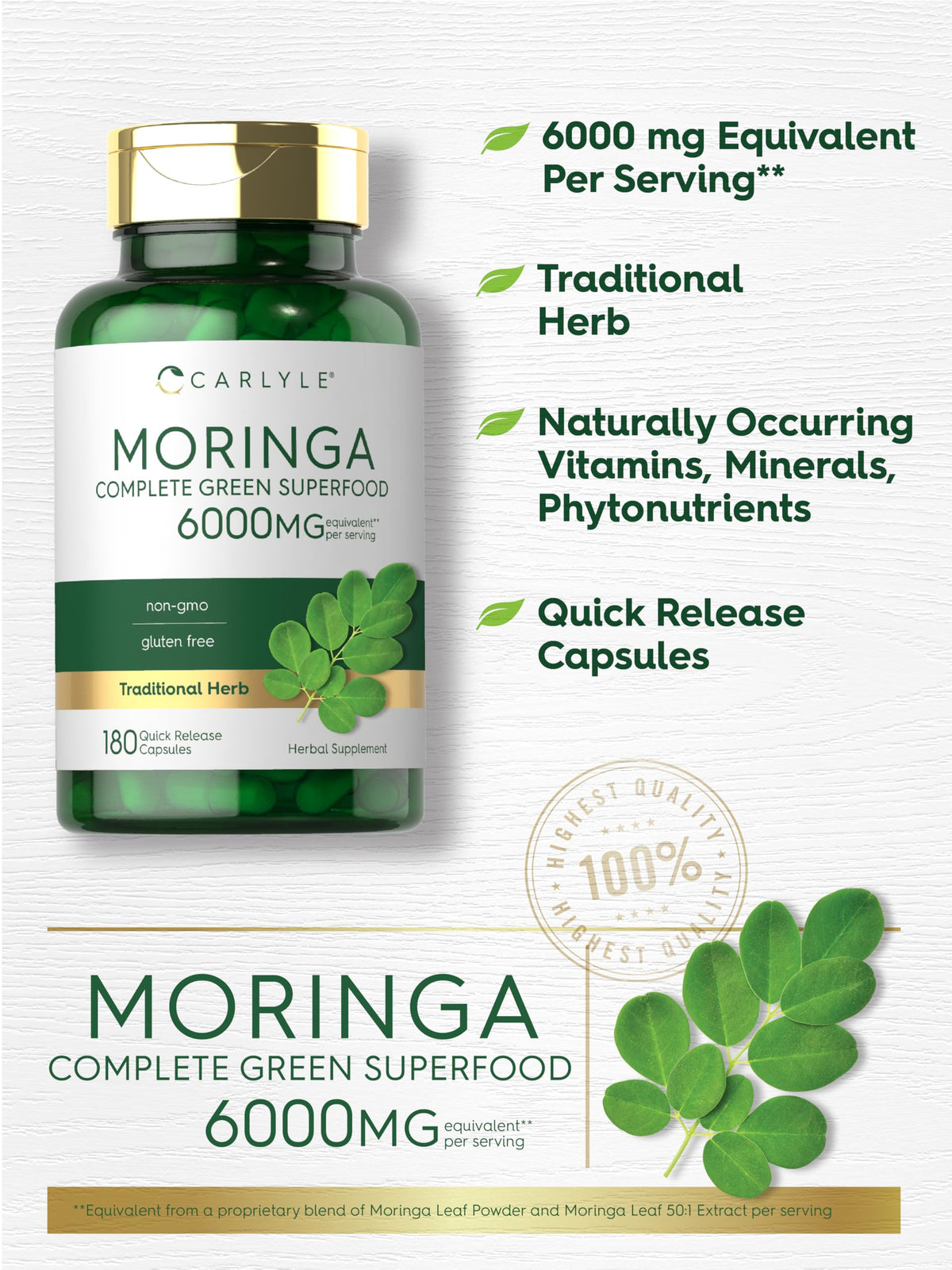 Carlyle green superfood supplement ingredient details
