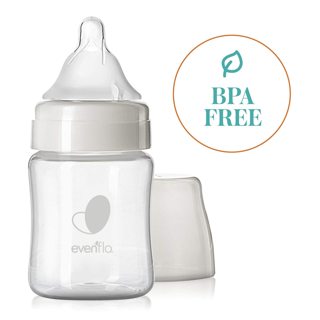 Close up of Evenflo Balance Plus natural sloped nipple design