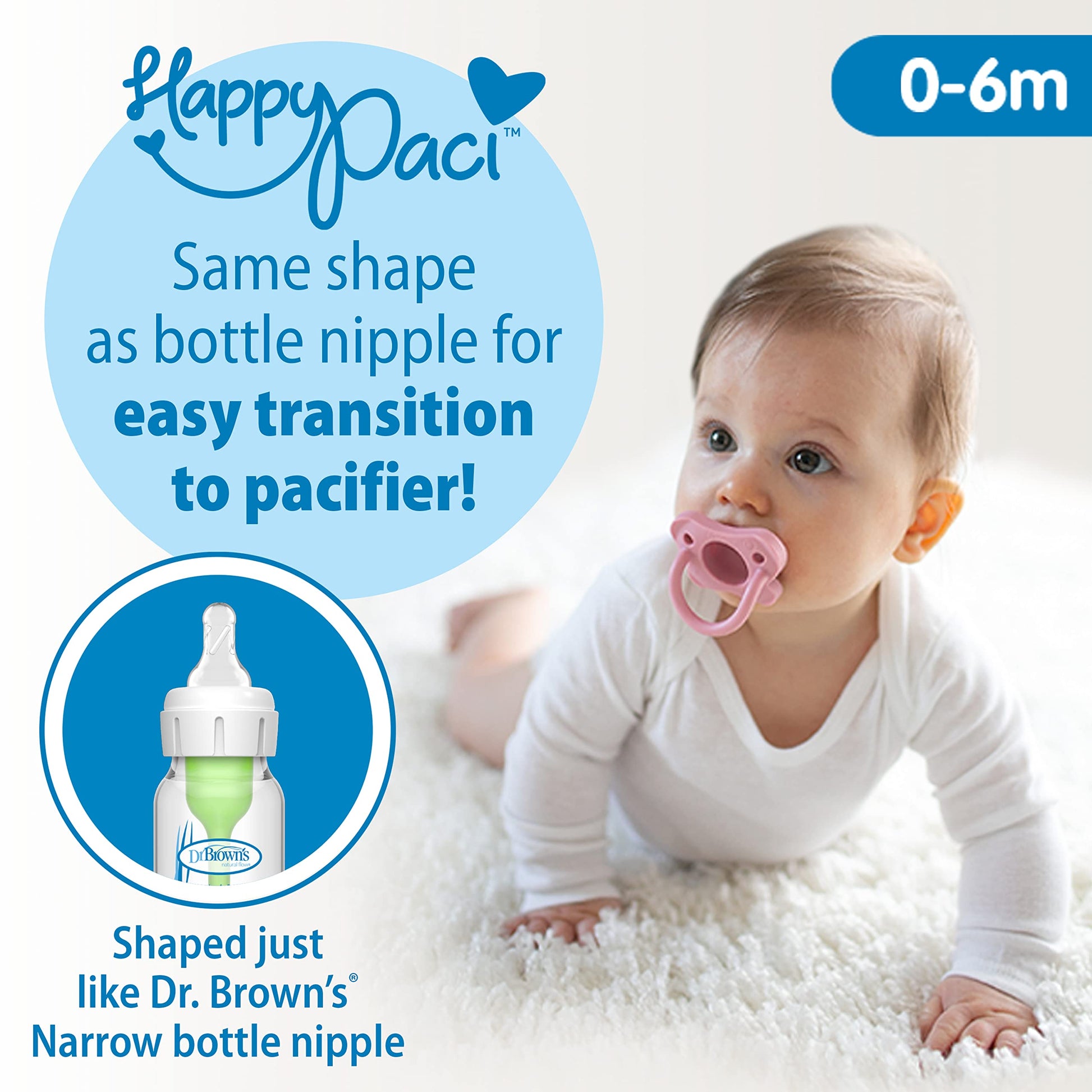 Dr. Brown's slow flow silicone nipple close up