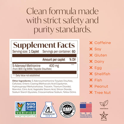 Nature's Trove SAM-e 120 caplets value pack contents