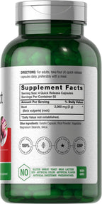 Horbäach 220 pills supplement bottle label details