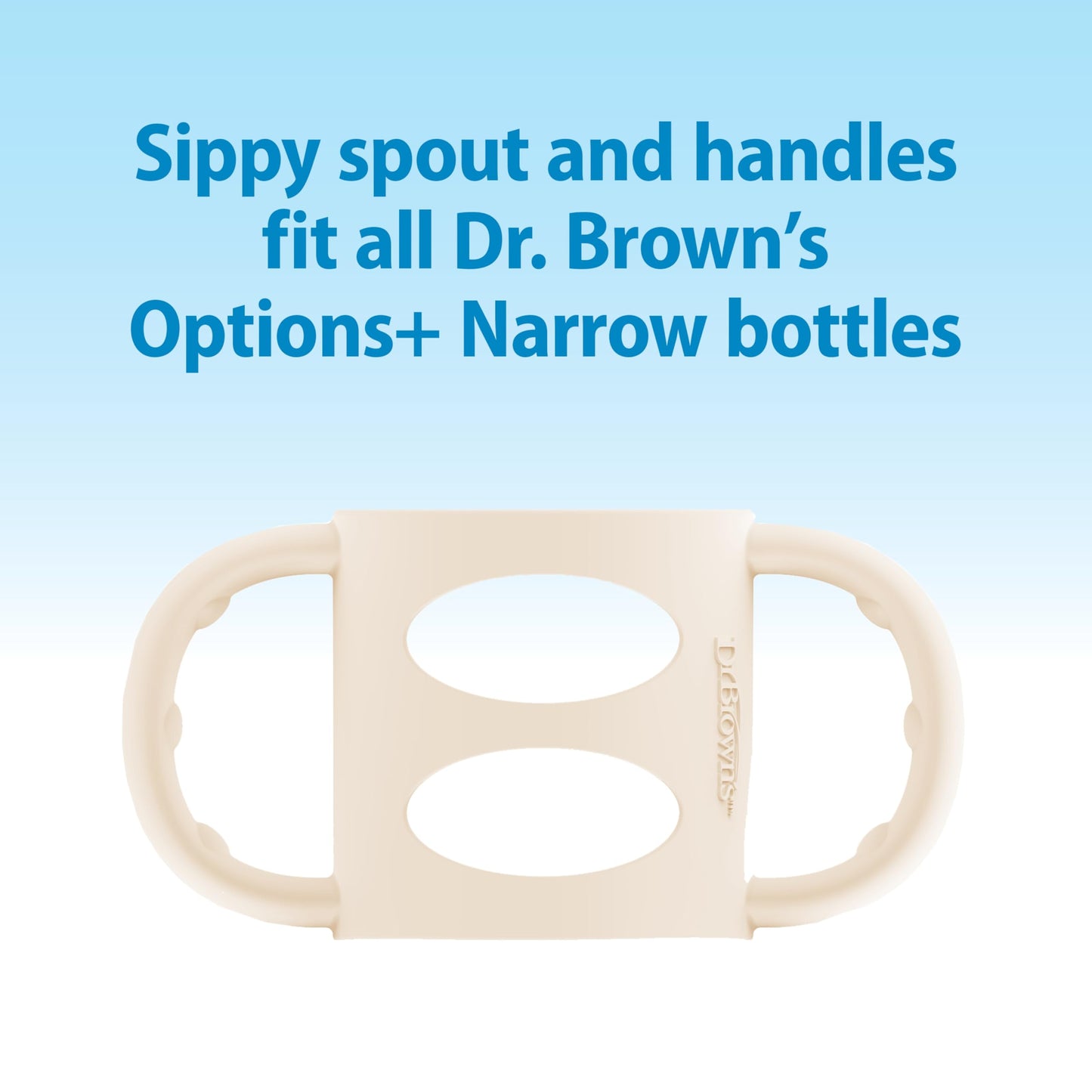 Dr. Brown's 8 fluid ounce sippy bottle with snap-on cap