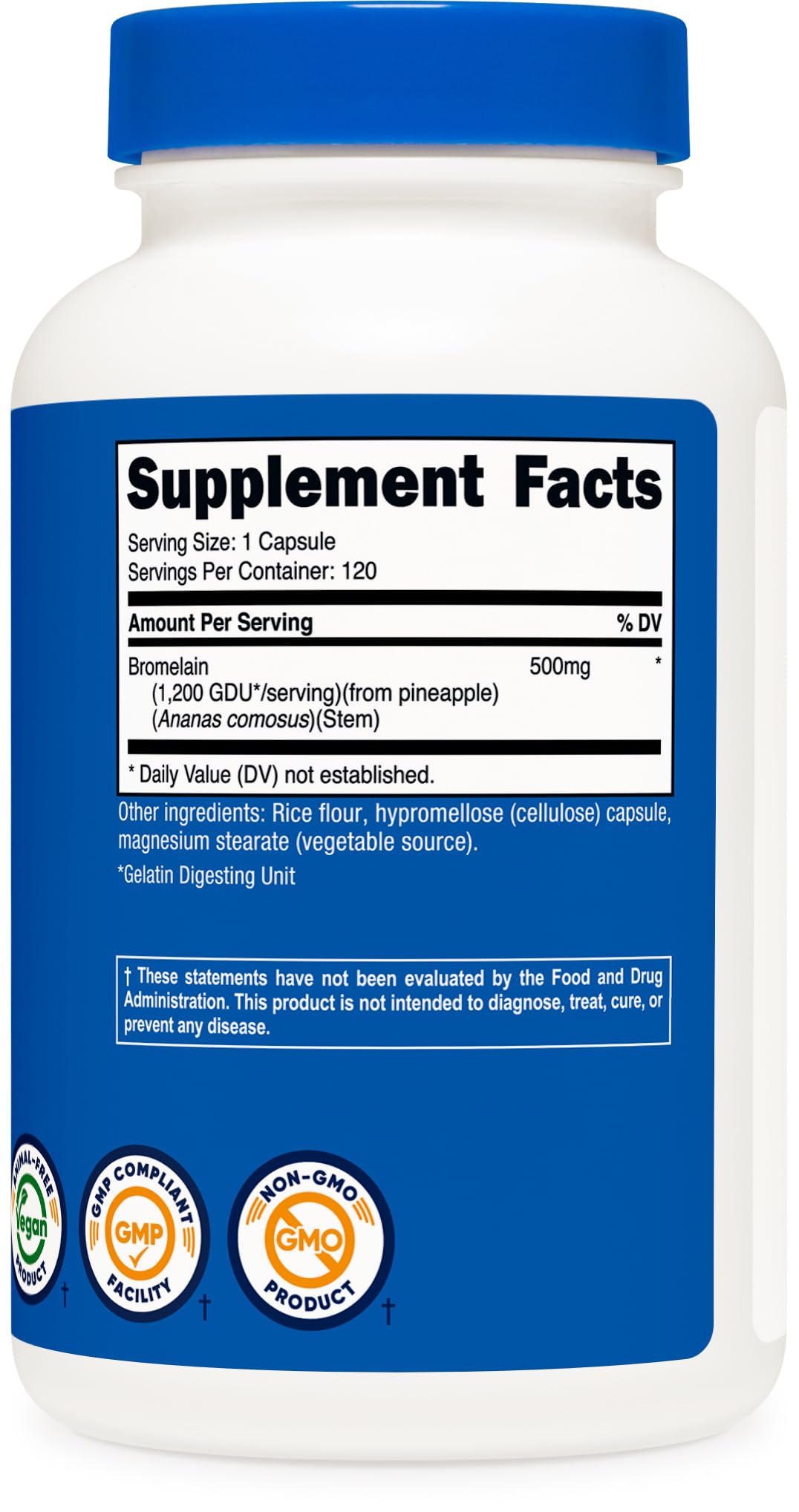 Nutricost Bromelain capsules for digestive and joint support