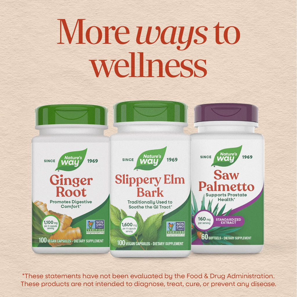 Nature's Way Slippery Elm Bark full product presentation