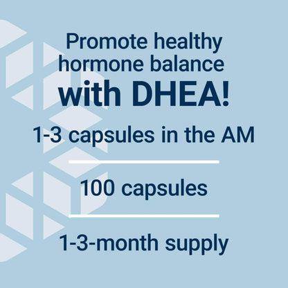 Life Extension DHEA bottle showing vegetarian capsule count