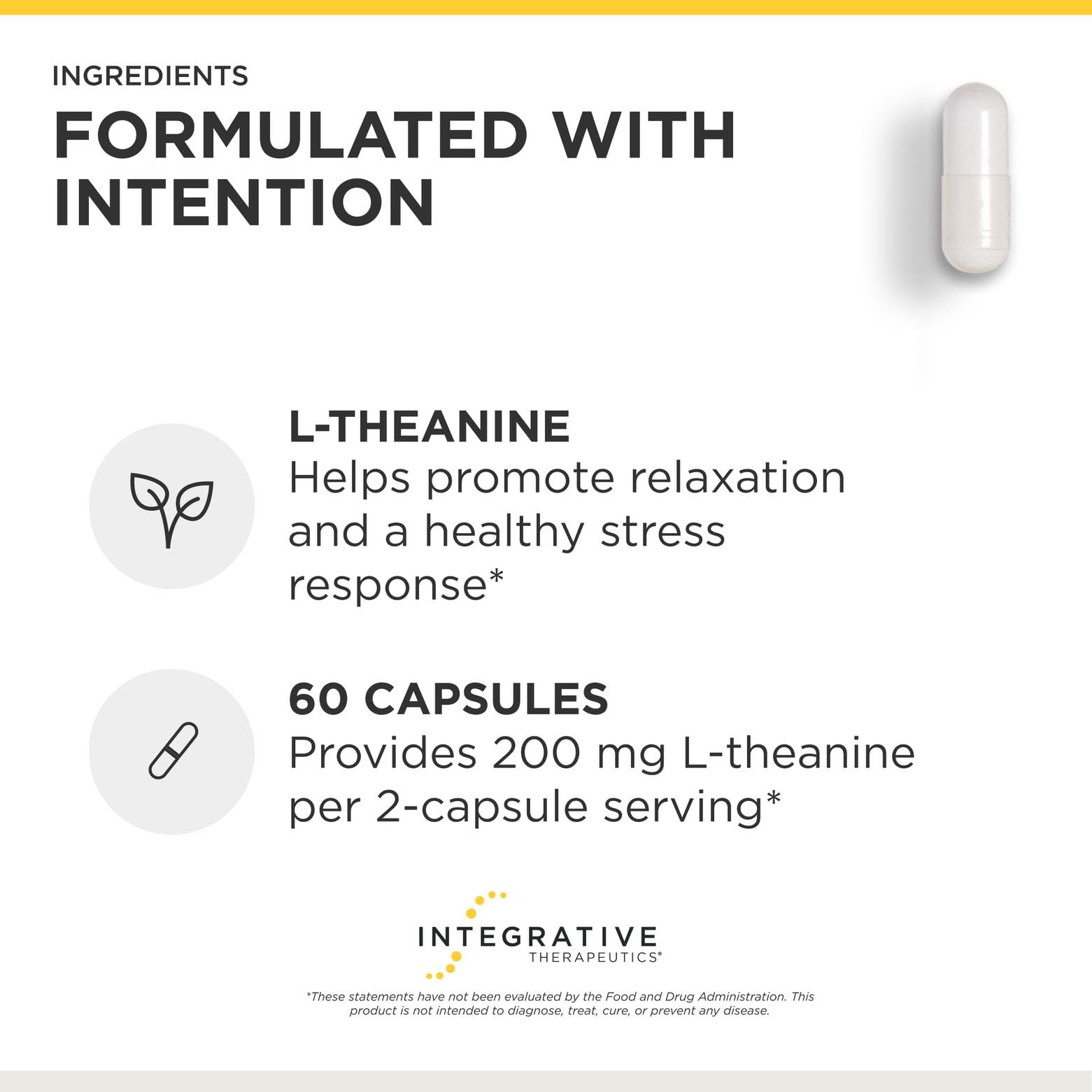 Authentic Integrative Therapeutics L-Theanine stress support capsules