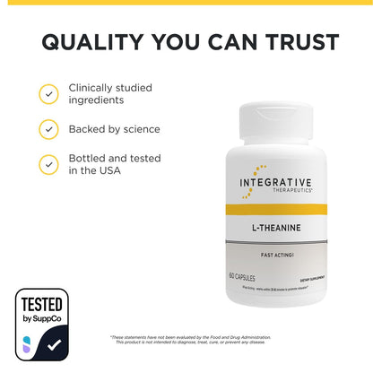 Vegan and gluten-free L-Theanine supplement by Integrative Therapeutics