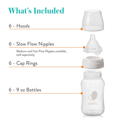 Authentic Evenflo USA imported bottle set packaging