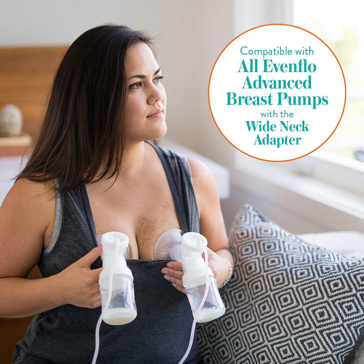 Evenflo Balance Plus bottle showing nine ounce measurement markings