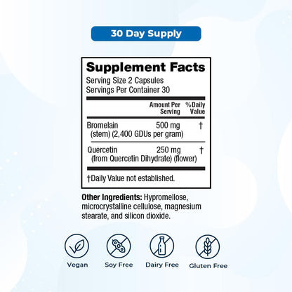 Close up of VitaMedica vegan supplement label for joint and muscle recovery