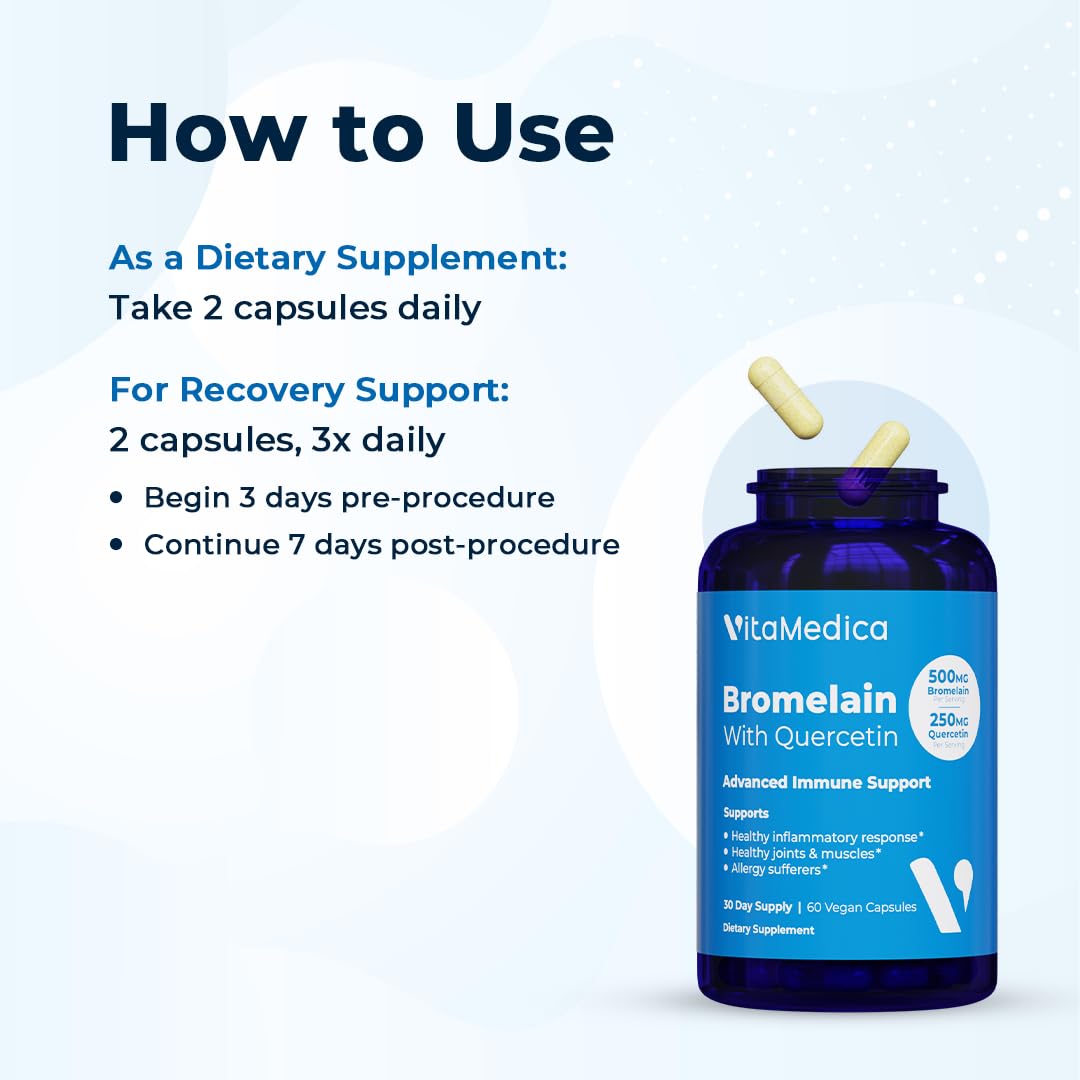 VitaMedica recovery support supplement facts and ingredient list