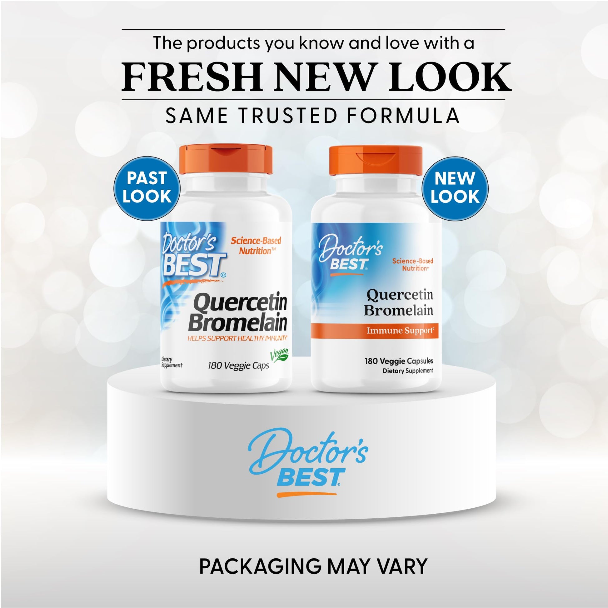 Doctor's Best Quercetin With Bromelain supplement bottle label details
