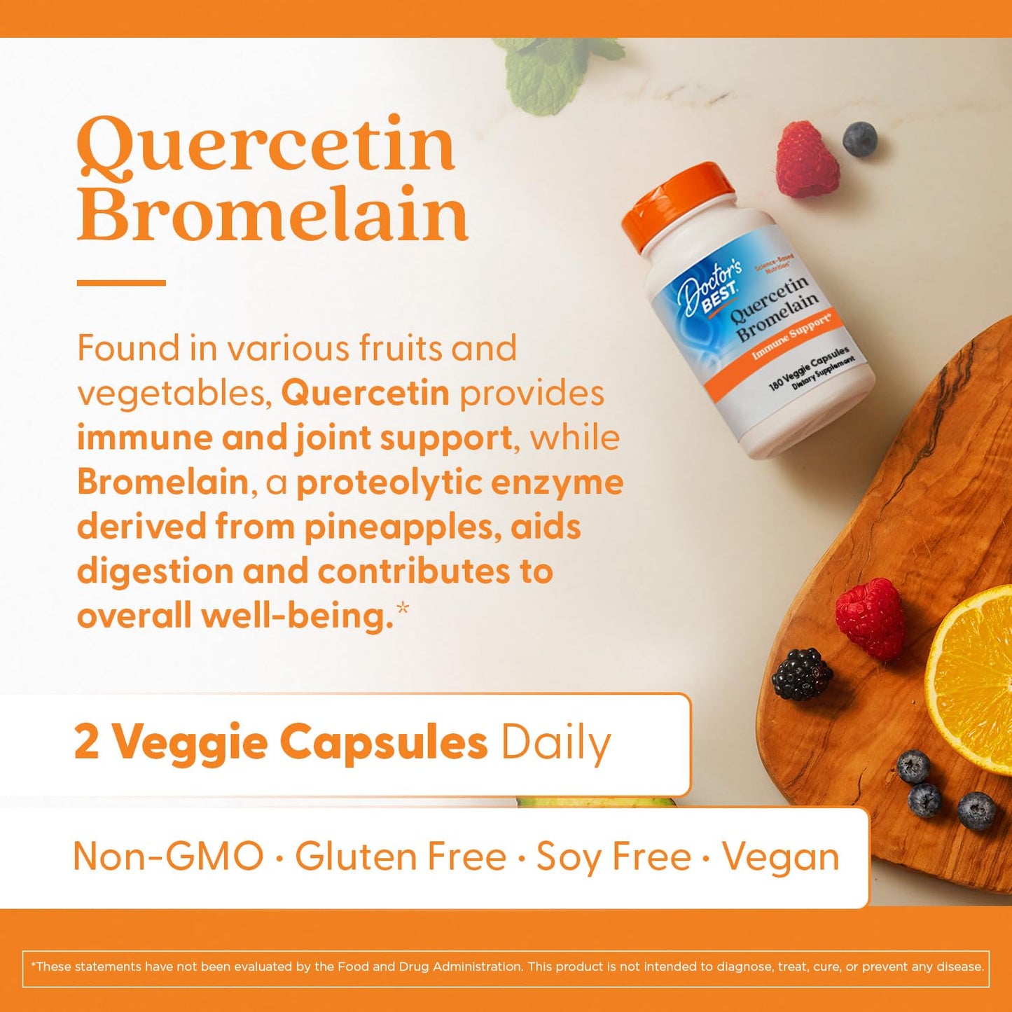 Doctor's Best immune support supplement bottle showing ingredients