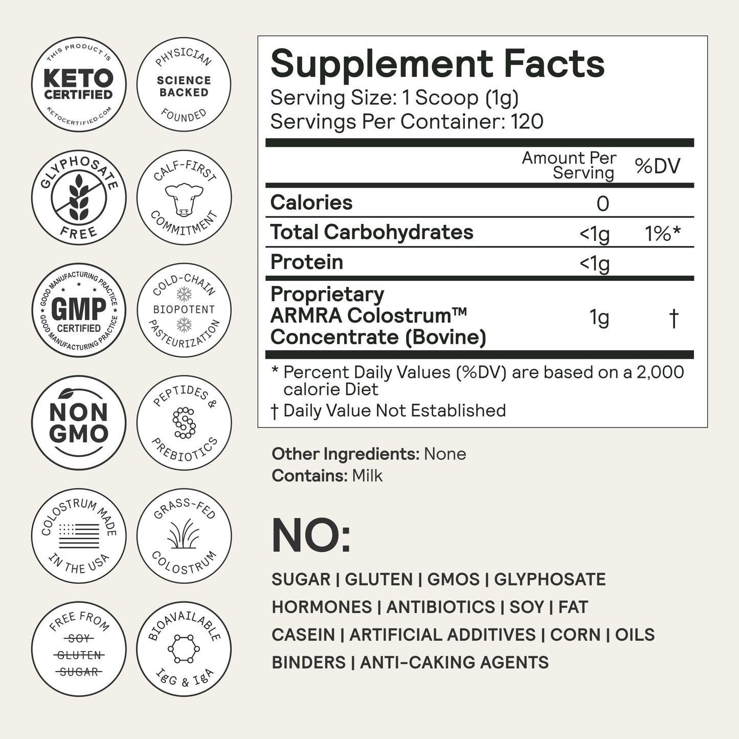 Premium Armra Colostrum supplement 120 servings