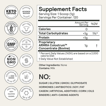 Premium Armra Colostrum supplement 120 servings