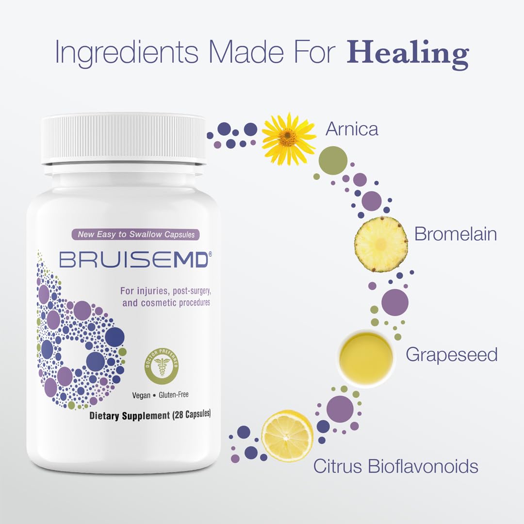High potency BruiseMD capsules for bruising and swelling support