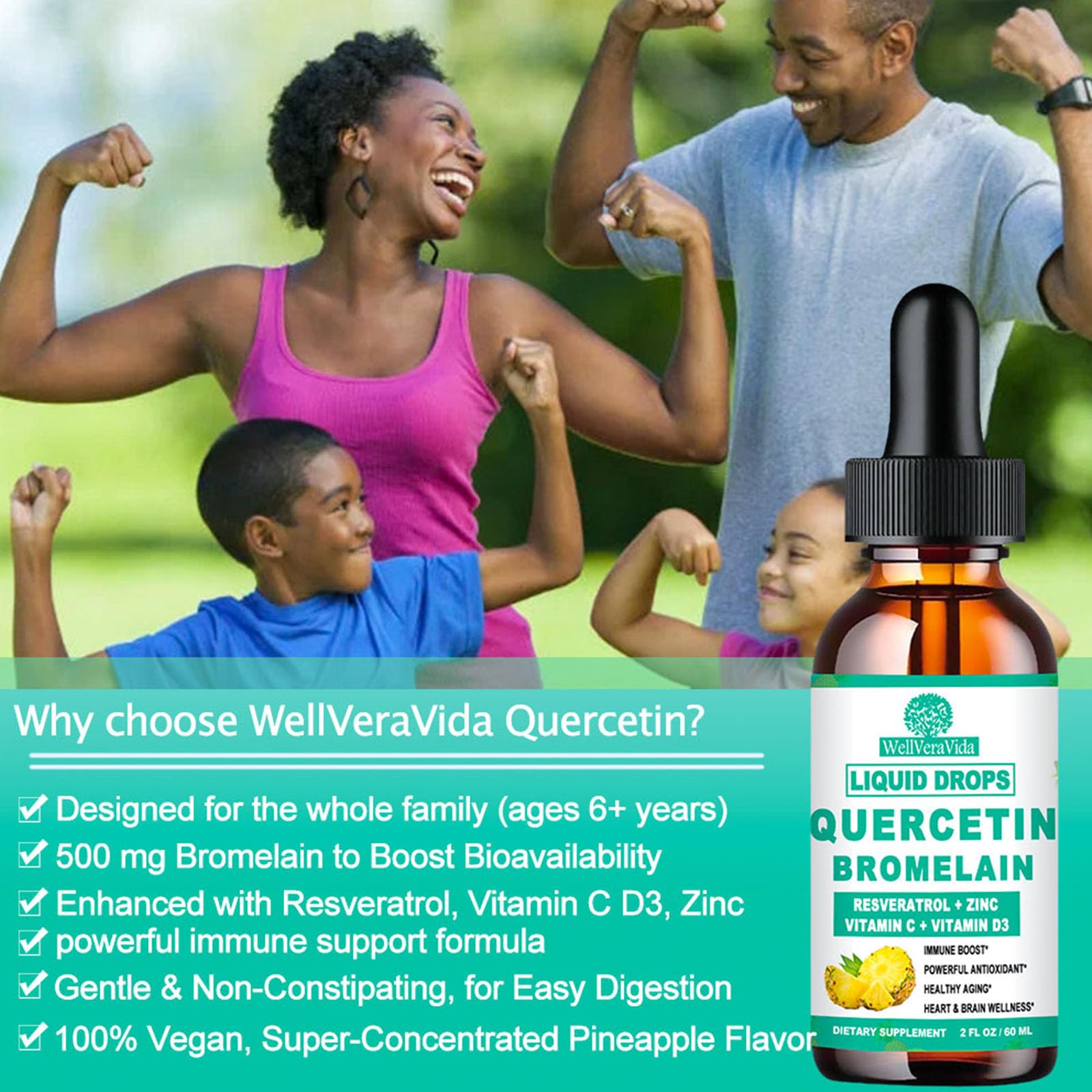 Close up of the dropper included with WellVeraVida liquid supplement