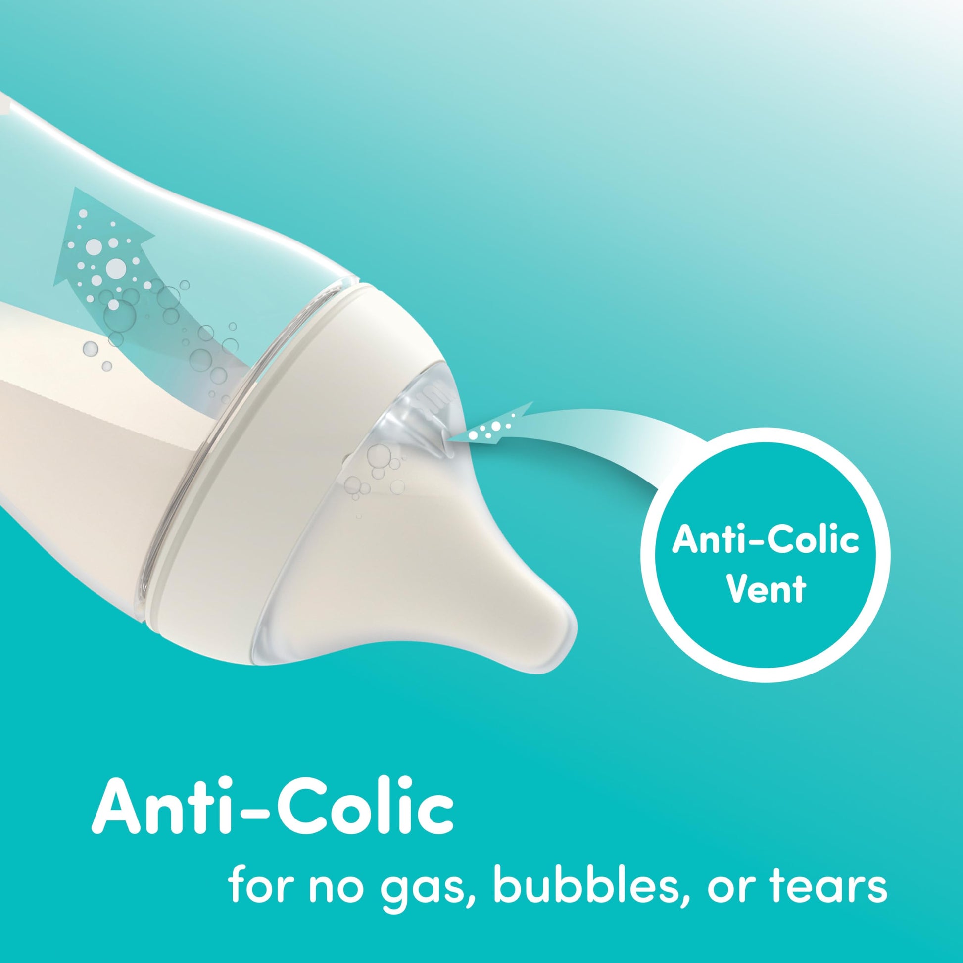 NUK natural plus anti colic bottle components disassembled for cleaning