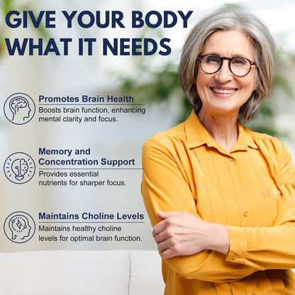 Side label of Dr. Maxwell brain health dietary supplement showing ingredients and serving size details.